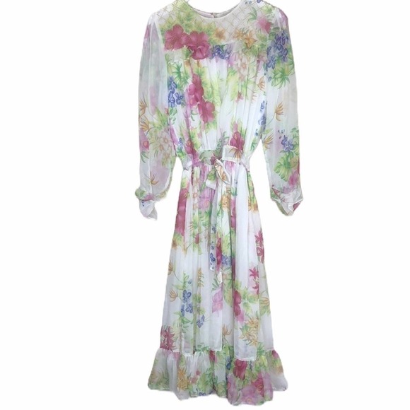 NWT Dodo Bar Or Vitti Floral Print Embellished Dress SZ 8 44 - Picture 1 of 12